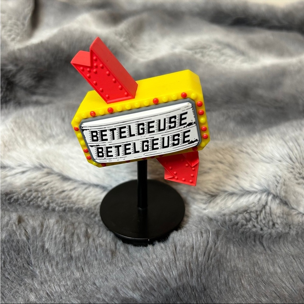 Beetlejuice Sign Cup Topper/ Figure